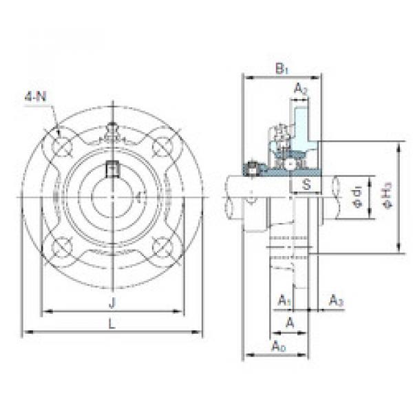 Bearing UGFC211 NACHI #1 image