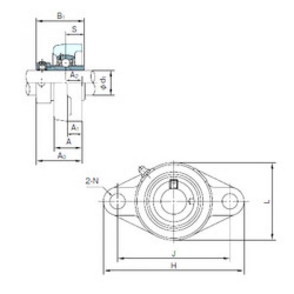 Bearing UGFL206 NACHI #1 image