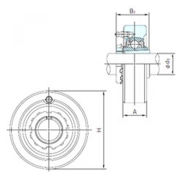 Bearing UKC209+H2309 NACHI #1 image