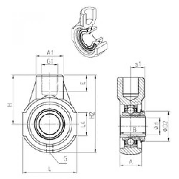 Bearing UKEHE205H SNR #1 image