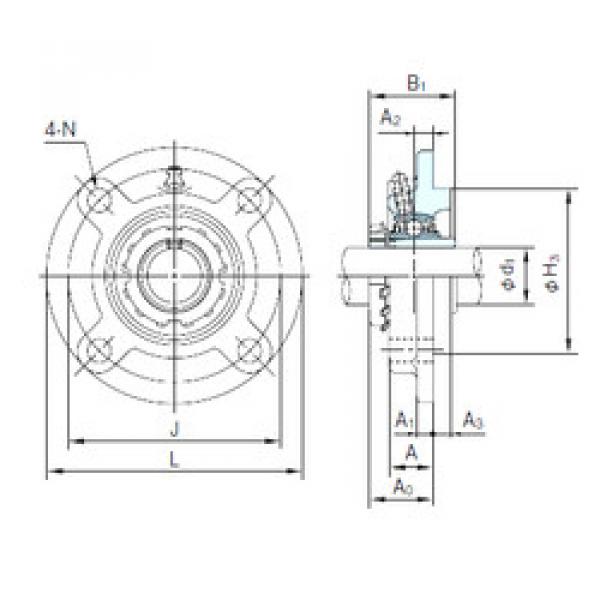 Bearing UKFC205+H2305 NACHI #1 image