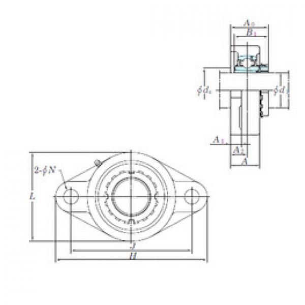 Bearing UKFL206 KOYO #1 image