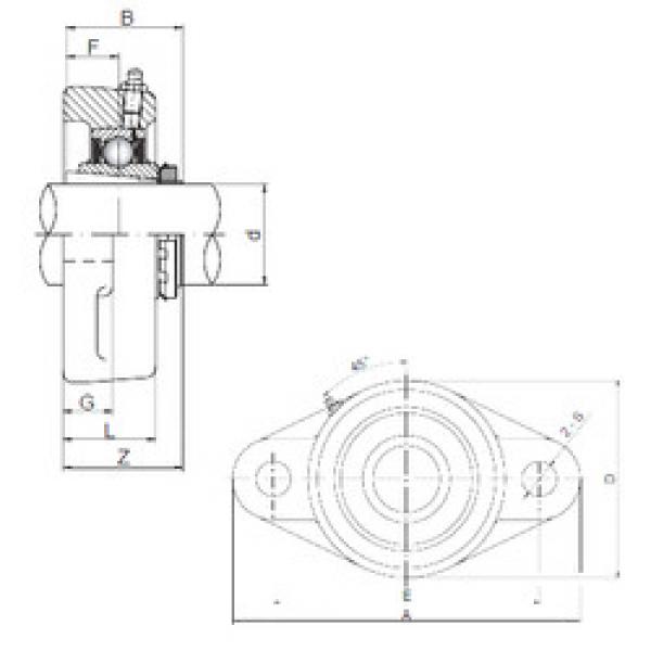 Bearing UKFL208 CX #1 image