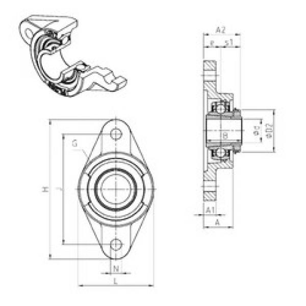 Bearing UKFL205H SNR #1 image