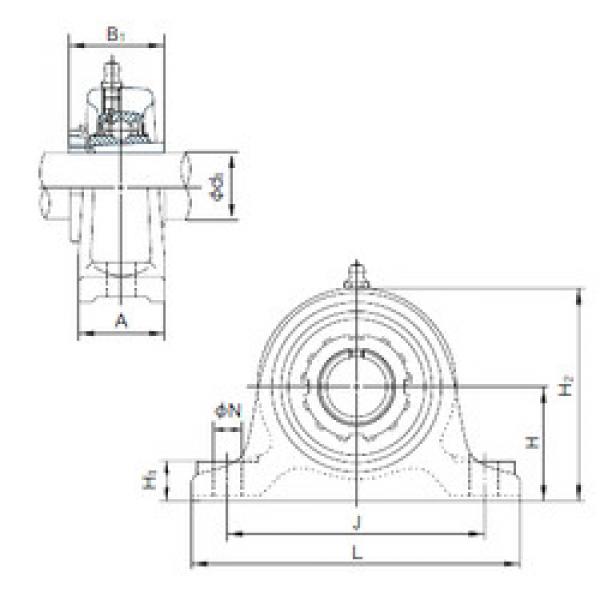 Bearing UKIP208+H2308 NACHI #1 image