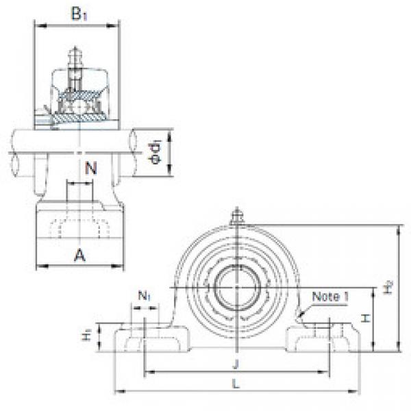 Bearing UKP207+H2307 NACHI #1 image