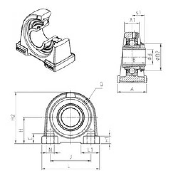 Bearing UKPA206H SNR #1 image