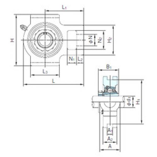 Bearing UKT308+H2308 NACHI #1 image