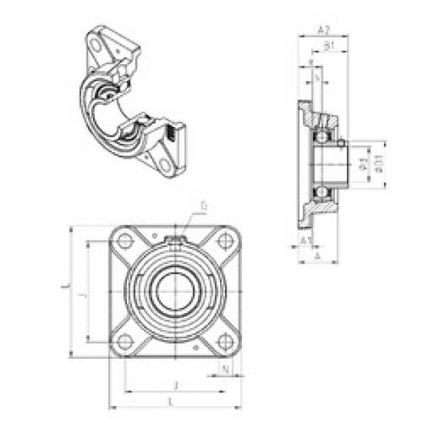 Bearing USFE202 SNR #1 image