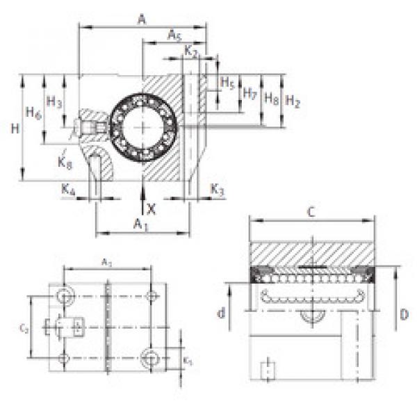 Bearing KGN 25 C-PP-AS INA #1 image